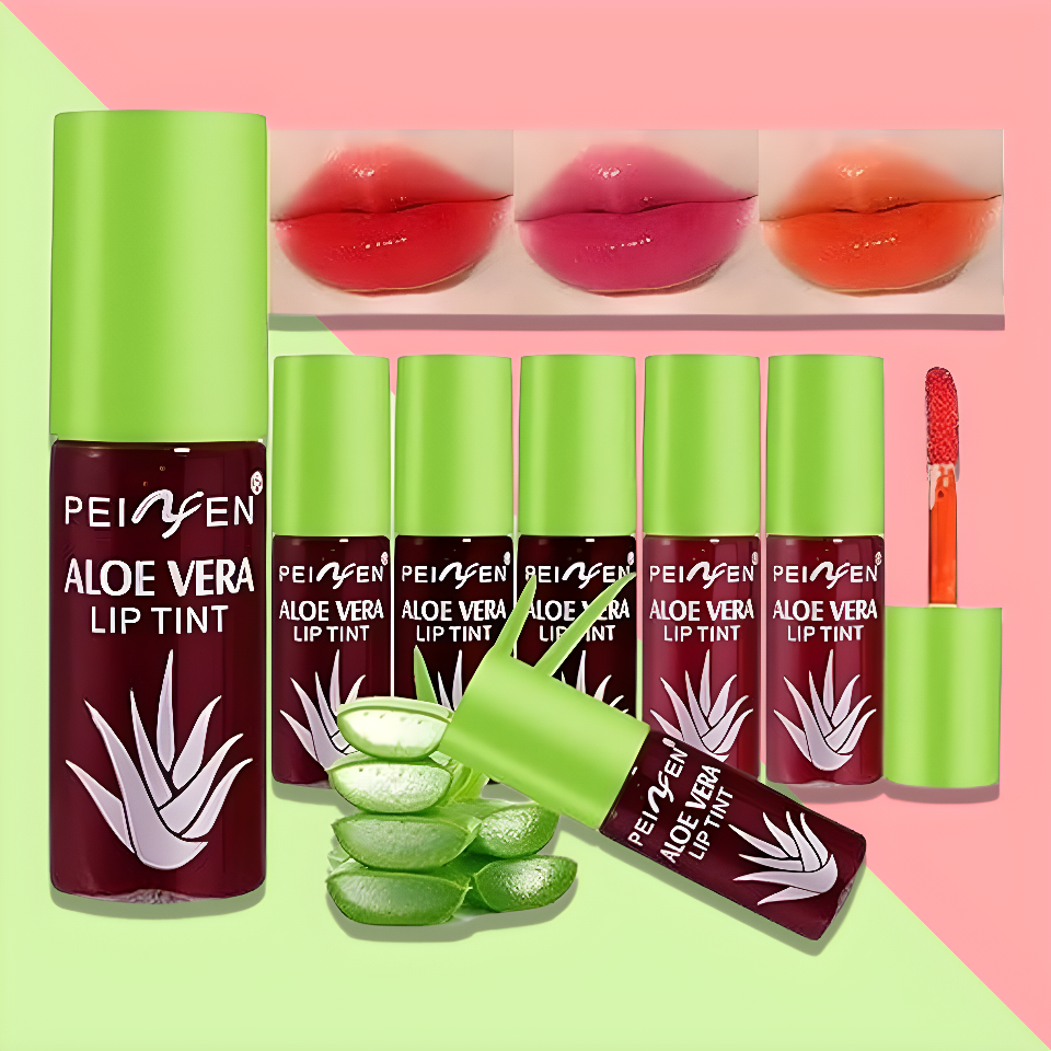 6 Color Aloe Vera Liquid Lipst - Lip Tint Korean review and price