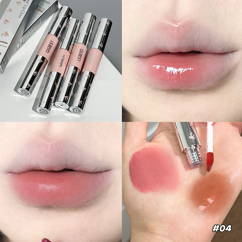 QIBEST Double Head Lip Gloss M - Lip Tint Korean review and price